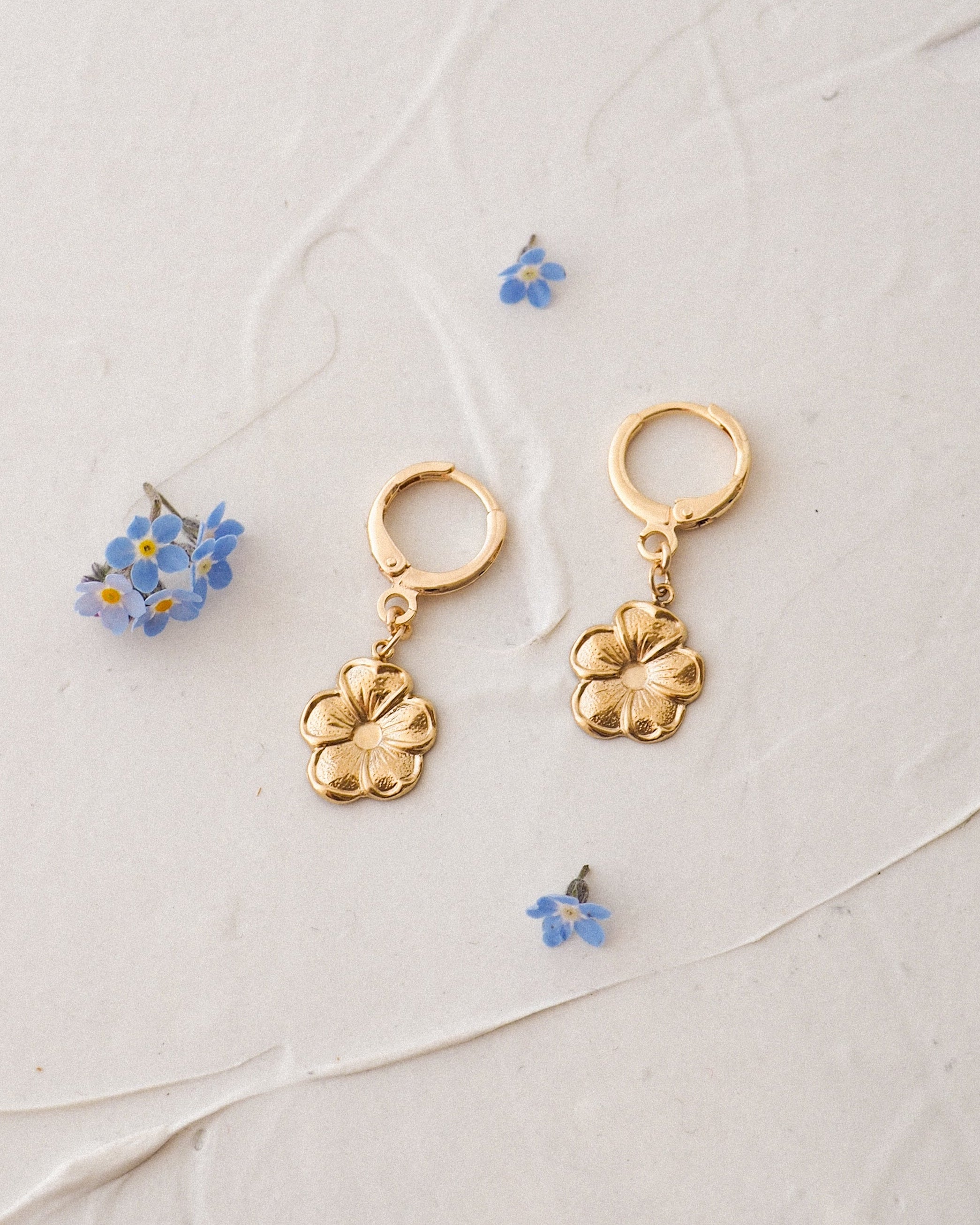 Fleur Mini Hoops