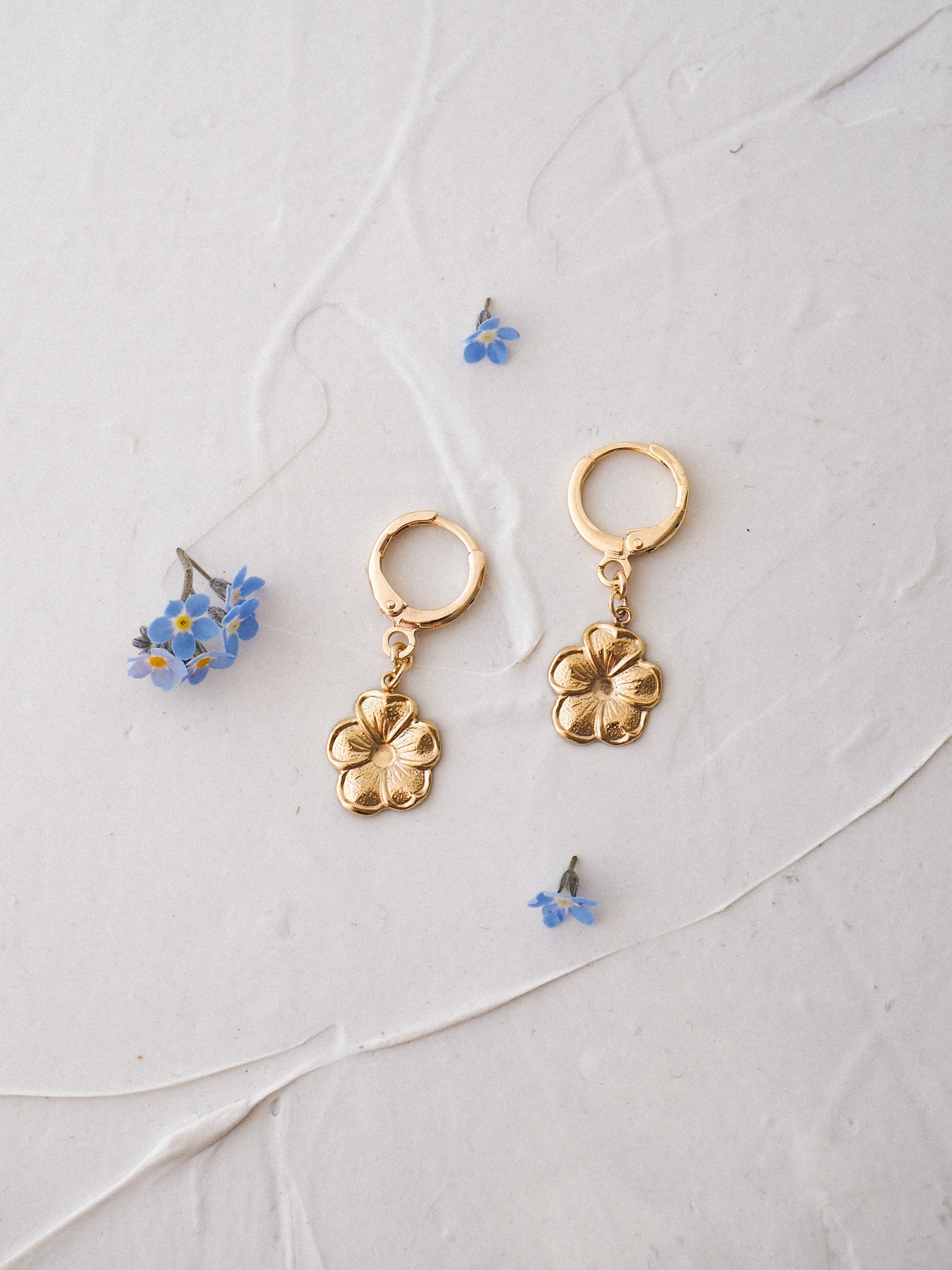 Fleur Mini Hoops