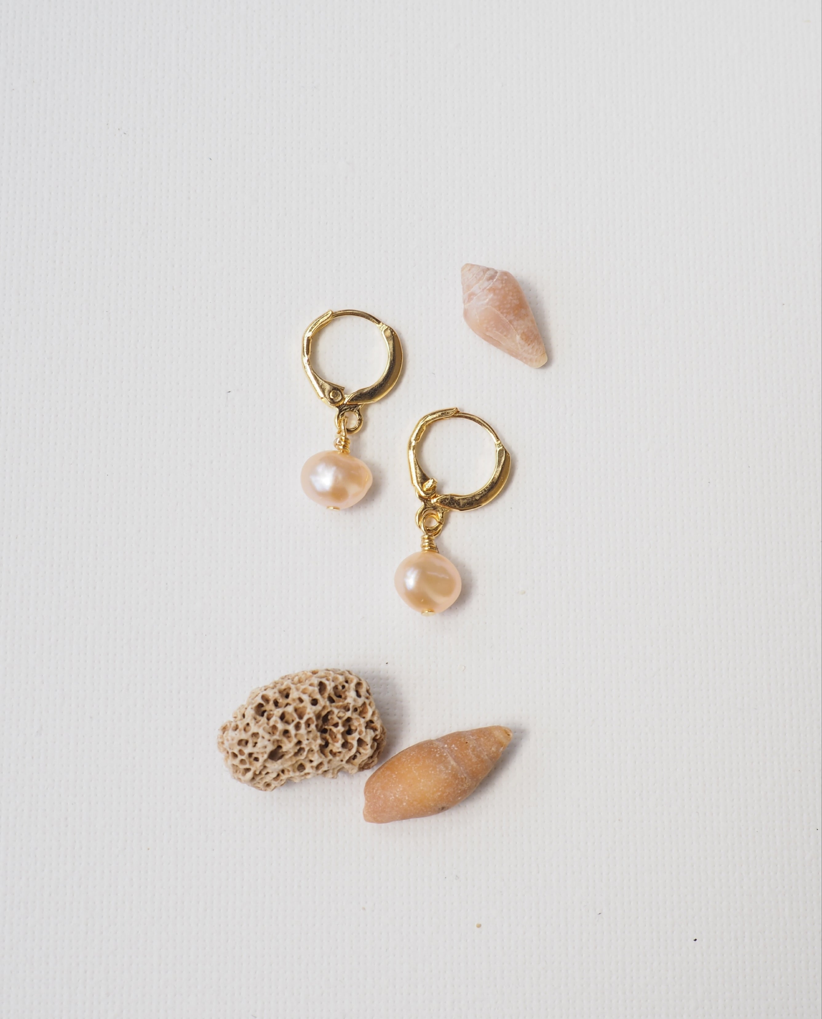 Mini Hoops "PEACHY DROP"