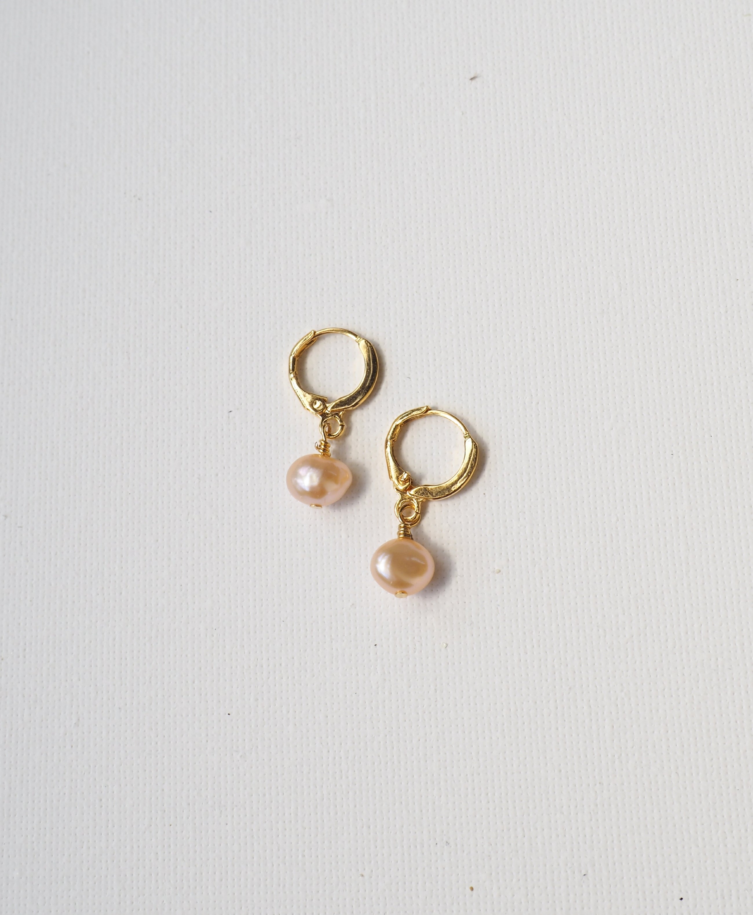 Mini Hoops "PEACHY DROP"
