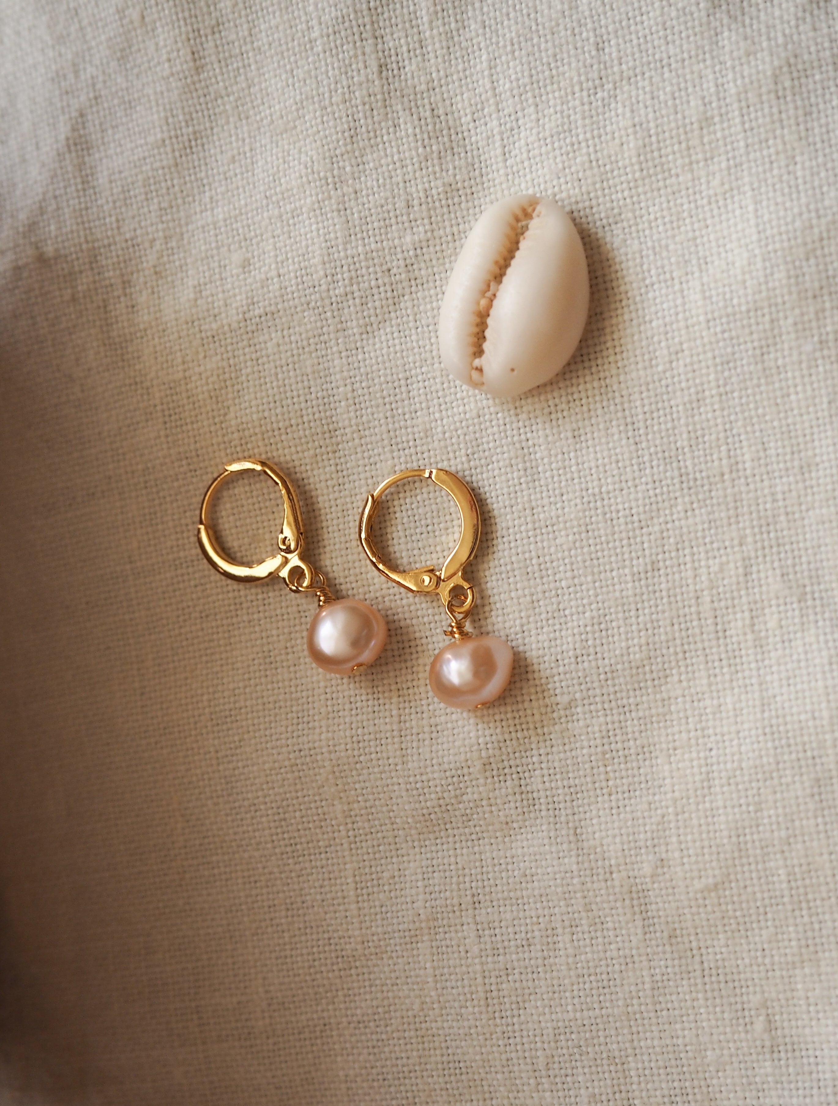Mini Hoops "PEACHY DROP"