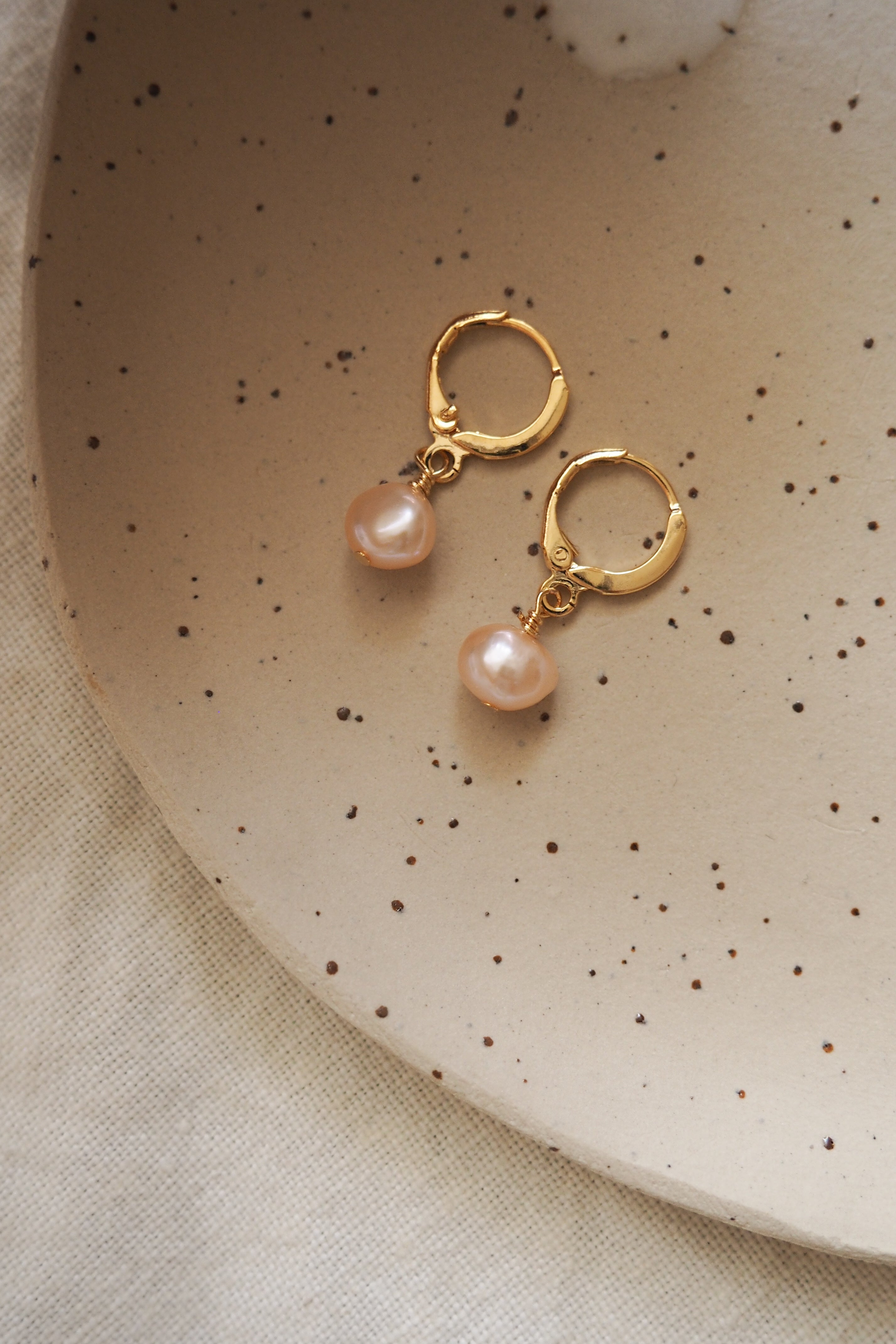Mini Hoops "PEACHY DROP"