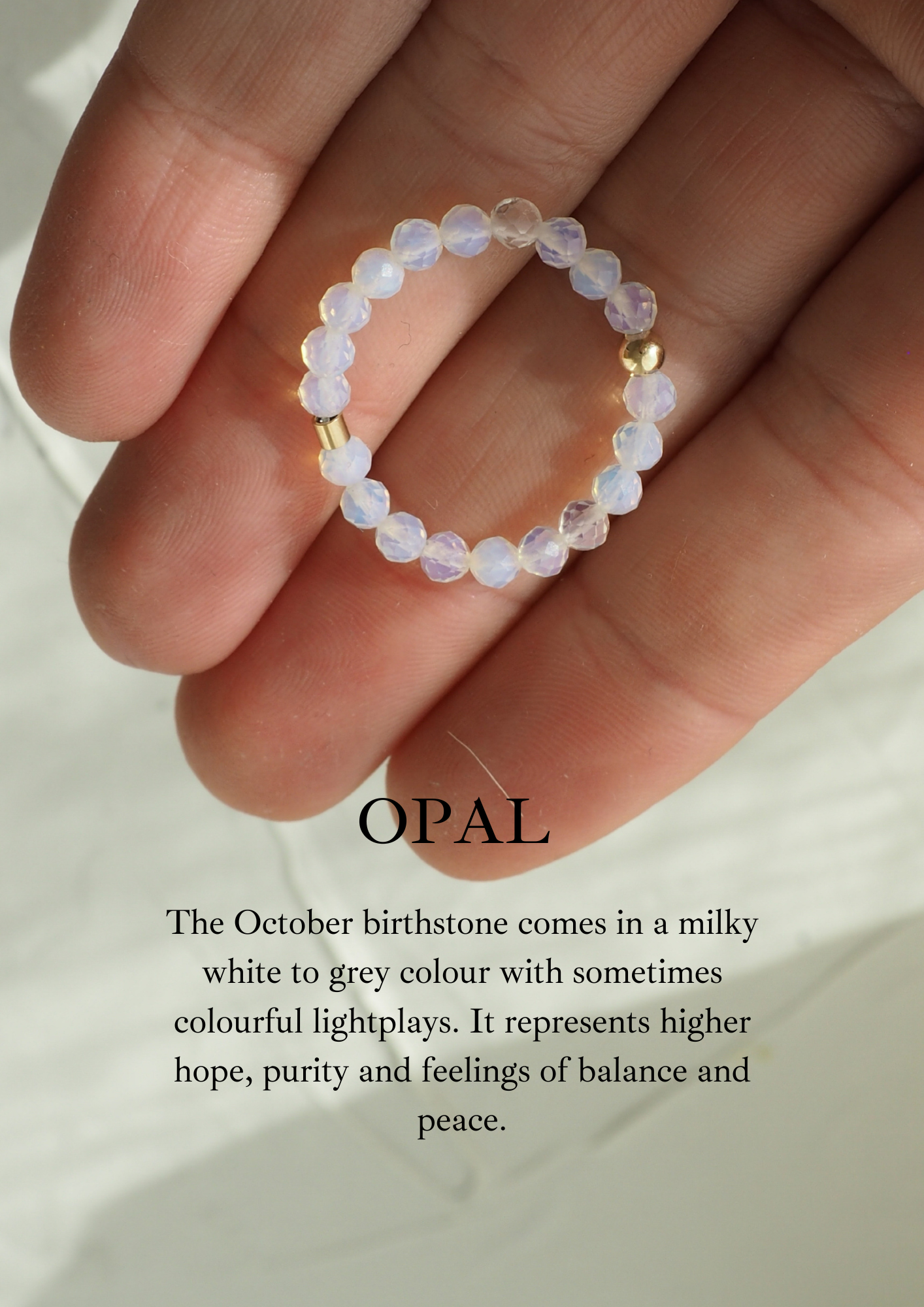 BIRTHSTONE Crystal Ring