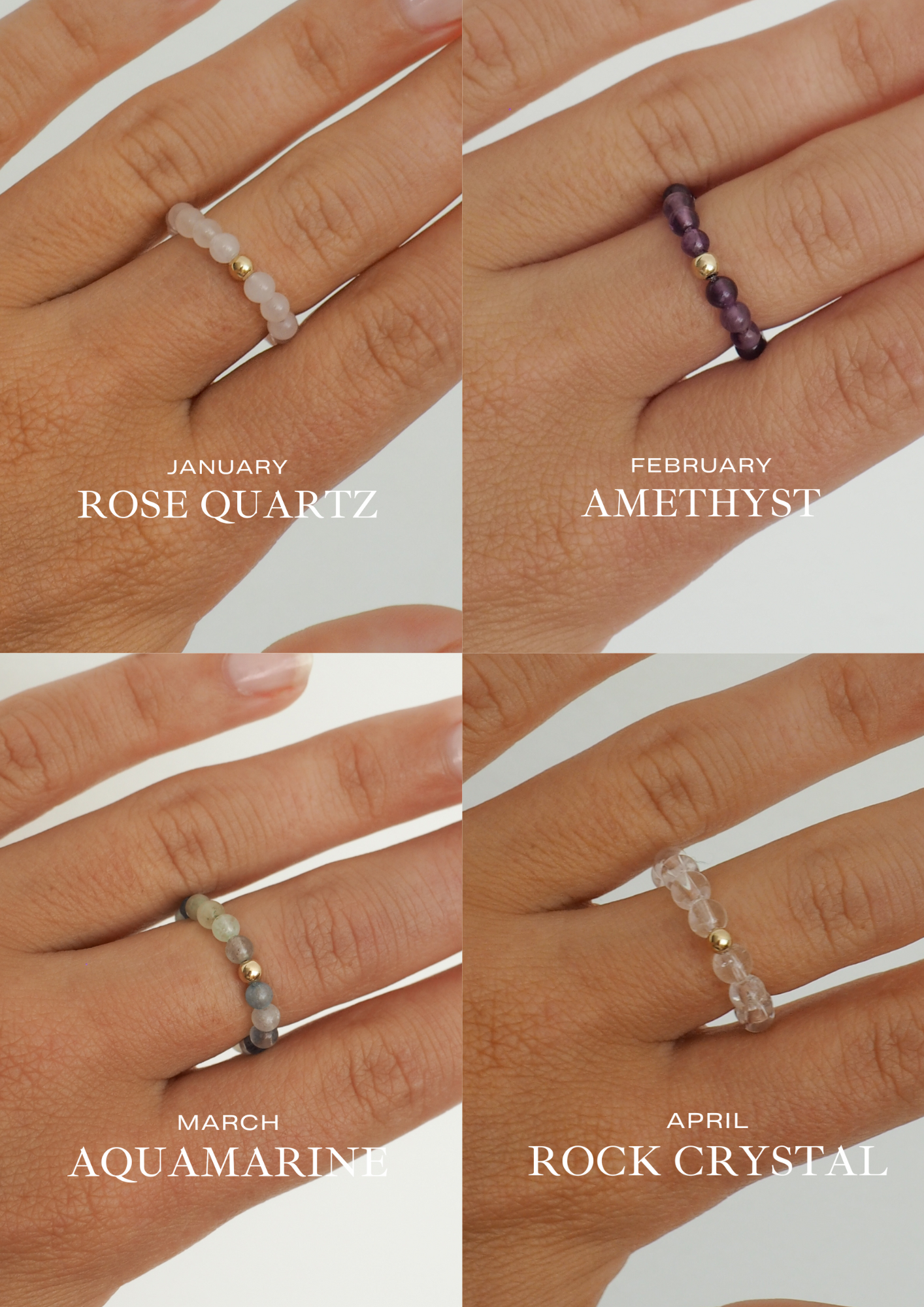 BIRTHSTONE Crystal Ring