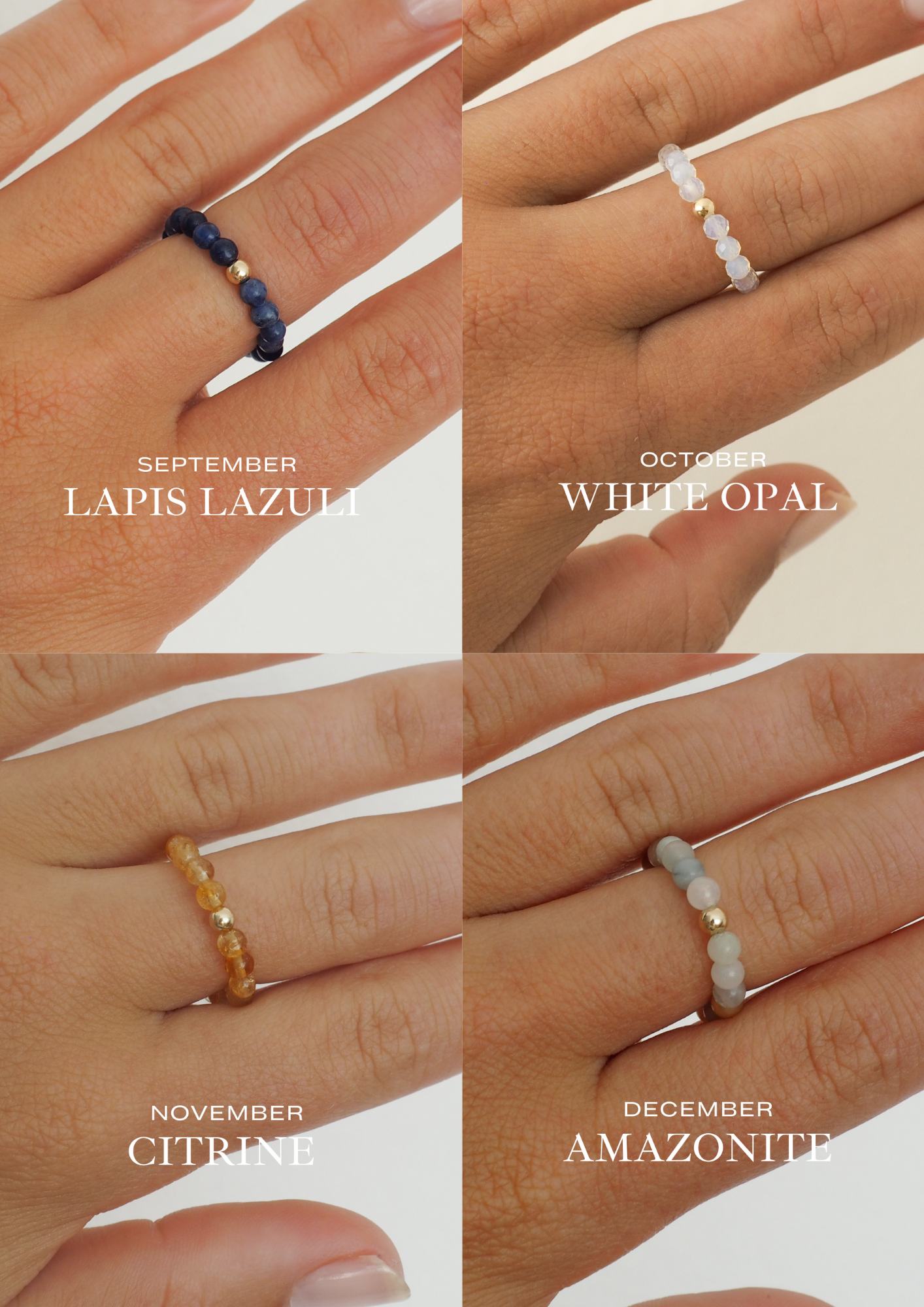 BIRTHSTONE Crystal Ring