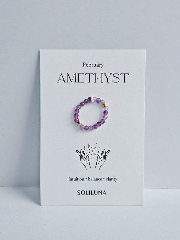 BIRTHSTONE Crystal Ring