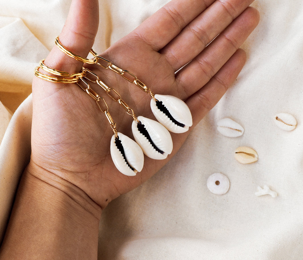 Cowrie Shell Keychain